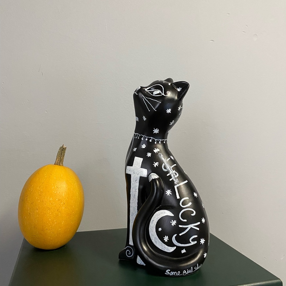 ‘ UnLucky ‘ Ceramic Cat Statue